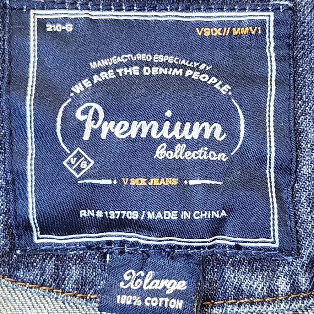 V Six Jeans Denim Patch Jacket - Picture 4 of 10